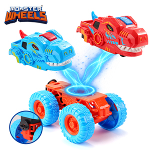 Voiture à friction tout-terrain Big Wheel <span class=keywords><strong>Dino</strong></span> Monster avec corps détachable et remplaçable, fonction de morsure, lumière arrière, son et clignotement, jouet pour enfants - Product Image 4