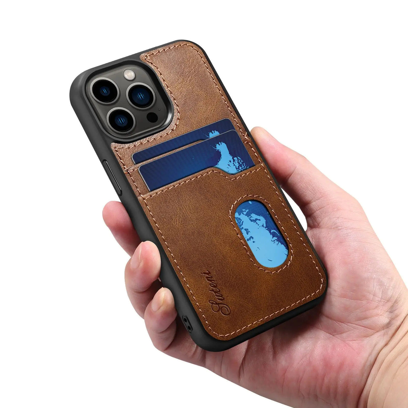 luxury leather card slot holder phone case cover for iphone13 12 11 pro max case for iphone 14 pro max card holder wallet case