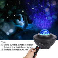 Lampe projecteur de ciel étoilé musical LED, ciel étoilé rotatif, projecteur de skyline, câble USB, commande vocale WIFI, lumière d'ambiance nocturne étoilée