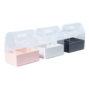 Boîtes en carton <span class=keywords><strong>de</strong></span> pignon <span class=keywords><strong>de</strong></span> friandise kraft blanc écologique poignée pour les fêtes d'anniversaire stockage <span class=keywords><strong>de</strong></span> sucre <span class=keywords><strong>Sushi</strong></span> nourriture pour animaux <span class=keywords><strong>de</strong></span> compagnie nouilles gelée - Product Image 5