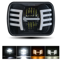 Lampu Sorot Led Super Terang Otomatis Tahan Air, Lampu Offroad Mobil Ip68 Persegi 12 V 24V 7 Inci