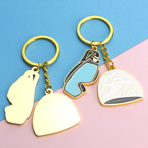 Mới kim loại bơi Goggle cap Shaped keyrings Quà Tặng Hồ bơi kính Móc Chìa Khóa bơi keychain thiết kế mới - Product Image 5