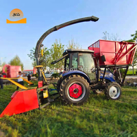 Tracteur simple à double rangée monté sur maïs fourrage moissonneuse-batteuse à disque paille ensilage récolte et coupe