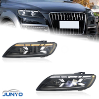 Ensemble de phares Junyo pour Audi Q7 2006-2015, mise à niveau d'un modèle plus ancien vers les nouveaux phares à LED de style Q8
