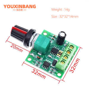 Dc 1.8V 3V 5V 6V 12V 2A PWM điều khiển tốc độ động cơ điện áp thấp điều khiển tốc độ động cơ chuyển đổi PWM điều chỉnh Ổ module1803bk - Product Image 2