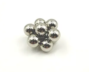 38Mm Vòng Sphere Hiếm Trái Đất Nam Châm Neodium Vĩnh Viễn Nickel Vàng Sliver Lớp Phủ Từ Bóng NdFeB Cầu Vồng Bucky Bóng Nam Châm