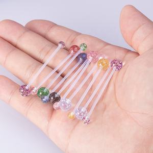 Lote de 10 Anillos de Ombligo de 14G para Embarazo, Bioplast Flexible, Retenedor de Ombligo Deportivo para Maternidad, Joyería Corporal, Regalo de Boda o Compromiso - Product Image 4