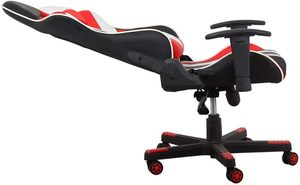 Chaise de Gamer en Cuir Style Exécutif avec Massage, Chaise de Bureau Gaming avec Réglage de Hauteur à Gaz en 3 Étapes, Accoudoirs 2D, Livraison Gratuite - Product Image 2