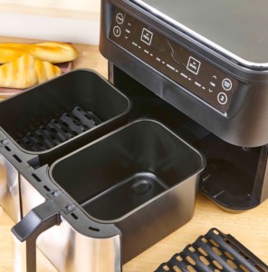 Wholesale Smart air <b>Deep</b> <b>Fryers</b> Kitchen Appliances Multifunctional Electric 6l 8l Dual Double Digital air <b>Fryer</b> Without Oil - Product Image 5