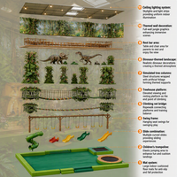 Équipement de jeu intérieur à thème jungle avec toboggan, conception 3D gratuite, aire de jeux commerciale pour garderies et maternelles