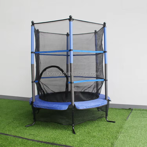 Zoshine Mini <span class=keywords><strong>trampoline</strong></span> durable de 55 pouces pour tout-petits, sécurité à domicile, balançoire à barre unique, intérieur/extérieur, avec filet de protection - Product Image 2