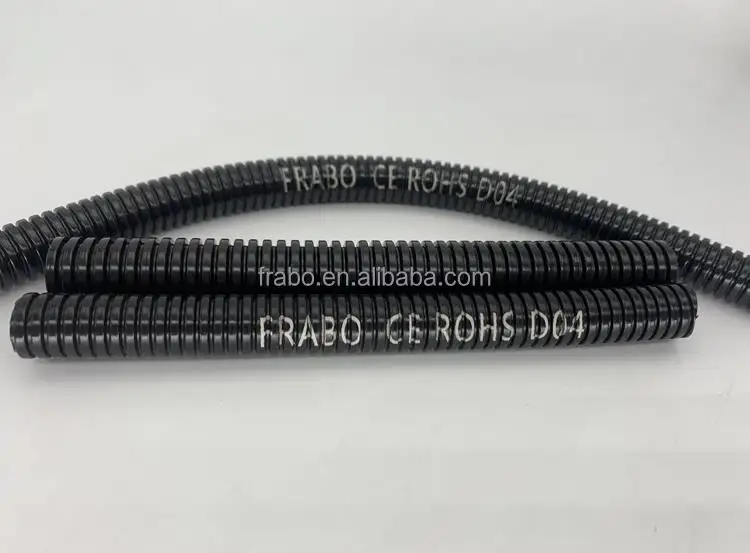 fireproof electrical wiring harness protection corrugated conduit tube PP polypropylene flexible pipe