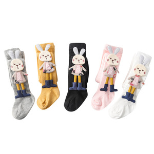 Pantimedias de alta calidad para niña, mallas de algodón para primavera y otoño para bebé, pantimedias para bebé de un pie para niños - Product Image 1