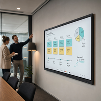 Tableau blanc interactif intelligent 86 pouces 3840X2160 Écran tactile multipoint pour l'éducation, les entreprises, OEM, ODM