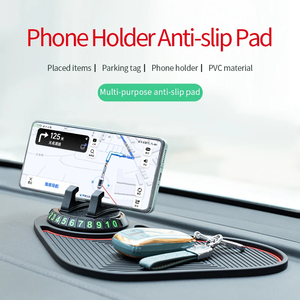 Ryhx đa chức năng Phụ Kiện Xe Hơi chống trượt mat tự động người giữ điện thoại tạm thời số bãi đậu xe ABS di động linh hoạt điện thoại - Product Image 5