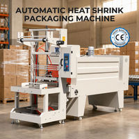 Machine d'emballage industrielle pneumatique semi-automatique pour sceller les manchons et emballer les produits en tunnel rétractable pour l'emballage des boissons
