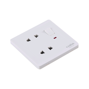 Casenl שתי כנופיית שני פינים מתג שקע עם LED אור לבן צבע שקעי להתאמה אישית לוגו - Product Image 2