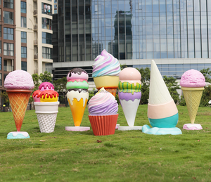 Scultura Gigante in Fibra di Vetro a Forma di Lecca-lecca a Grandezza Naturale, Statua Artistica a Tema Caramella per Centri Commerciali, Negozi, Caffè, Eventi, Feste e Oggetti di Scena Fotografici - Product Image 3