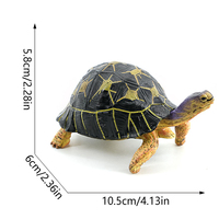 Modèle de tortue sauvage en PVC massif, simulation transfrontalière, ornements à assembler, souvenir d'aquarium