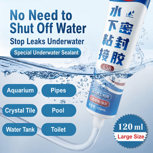 Colle adhésive transparente pour joints sous-marins, anti-<span class=keywords><strong>fuite</strong></span> pour la réparation d'aquariums et de piscines - Product Image 4
