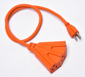 Cable de Extensión para Exteriores de Alta Resistencia 14/3 SJTW, con Certificación UL, Enchufe Plano Transparente NEMA 5-15P - Product Image 3