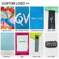 Serviette de plage en microfibre Logo personnalisé chaise longue pliable sans sable housse de chaise de plage tropicale avec poches de rangement