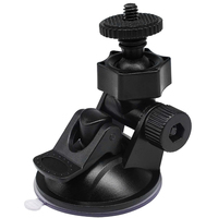Support à ventouse mini 52 mm compatible avec les caméras d'action GoPro, DJI, Insta360 pour pare-brise de voiture et tableau de bord, support de téléphone