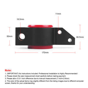 Kit de Bujes de Poliuretano para Brazo de Control Delantero de Automóvil VW Golf Caddy Jetta, Brazo de Control Inferior Trasero Derecho Compatible con Skoda Seat - Product Image 4