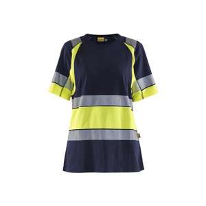 BLAKLADER - 341010308833XXL Camiseta de alta visibilidad para mujer Azul marino/Amarillo-EAN 7330509856512 ROPA DE TRABAJO DE LA HI-VIS - Product Image 1