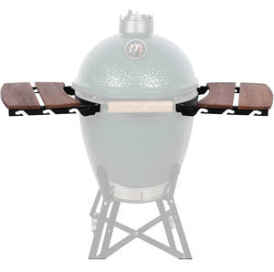 Étagères latérales en bois de bambou grande table de gril d'oeufs verts et grands accessoires de gril d'oeufs verts - Product Image 1