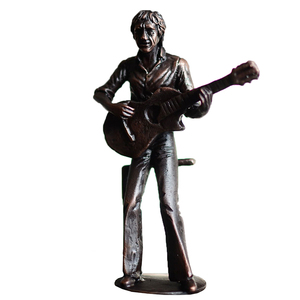 Escultura Musical de Trompeta de Banda de Jazz Grande, Figuras de Resina de Cantante de Acordeón, Estatua de Músicos de Violonchelo, Guitarra y Bajo - Product Image 3