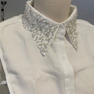 여성용 화이트 칼라 목걸이 탈착식 페르시 칼라 탈착식 액세서리 피터 팬 칼라 - Product Image 2