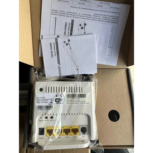 ZXHN H108N ADSL2+ Modem 2.4G 300M WIFI 4LAN WAN ADSL Modem Router Gateway