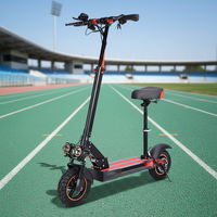 Trottinette électrique pour adultes de 10 pouces, 500W-800W, en alliage d'aluminium, longue portée, 40 km/h, utilisable sur les routes urbaines et montagneuses