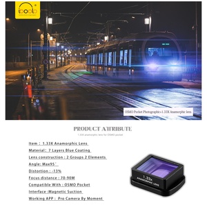 Nouvel objectif anamorphique 1.33X IBOOLO, pour home cinéma 4K HD, pour DJI OSMO Pocket - Product Image 6