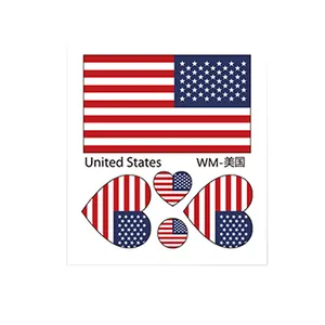 Ctgyp bảo vệ môi trường thế giới cờ mặt hình xăm Thế Giới cạnh tranh hình trái tim không thấm nước mặt hình xăm Sticker