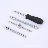 Ensemble d'outils de tournevis de 46 pièces, embout de douille 3/8 avec petit embout de douille à choc, ensemble de clés, ensemble d'outils de mécanicien, boîte en stock, faible MOQ