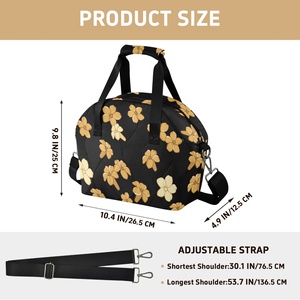 Hawaiian Custom Lunch <b>Bag</b> With Zipper Reusable Quilted Polyester Insulated Cool Tote <b>Bags</b> for Work School Picnic Bento Organizer - Product Image 2