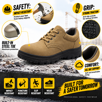 Chaussures de sécurité ACE, embout en acier, dessus en daim, légères, anti-perforation, semelle intermédiaire en fer, application en usine, unisexe, semelle extérieure en PU, printemps