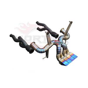 Système d'échappement Valvetronic en alliage de titane avec soupape de commande, silencieux Catback, convertisseur catalytique et collecteur d'échappement pour Lamborghini LP700 - Product Image 4