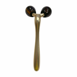 Rodillo Facial de Jade Metálico de Doble Cabezal para Masaje y Lifting Facial - Product Image 2