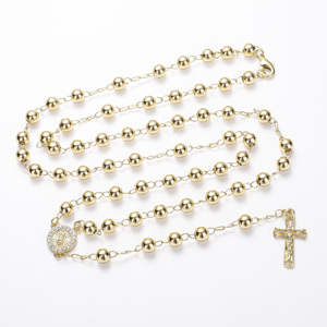 Vòng cổ Mặt dây chuyền Thánh Giuda Đức Mẹ Maria mạ vàng 14k, trang sức mạ vàng cao cấp bán buôn CM Jewelry, khuyến mãi nóng - Product Image 4