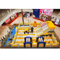 Château gonflable commercial direct d'usine pour aire de jeux intérieure pour enfants avec toboggan château gonflable de taille géante en vente