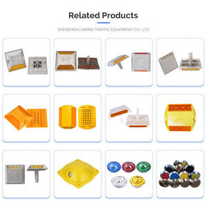 उच्च चमक बिल्ली आंखें परावर्तक एल्यूमीनियम रोड स्टड बिल्ली आंख धातु परावर्तक सड़क स्टड - Product Image 6