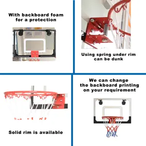 Chất Lượng Cao Bán Buôn Trong Nhà Mini Xách Tay Bóng Rổ Backboard Hoop Trong Nhà Hỗ Trợ Bóng Rổ Backboard Với Net