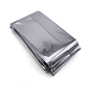 ผ้าห่มฉุกเฉินอะลูมิเนียมฟอยล์สีเงินสำหรับการเอาชีวิตรอดกลางแจ้ง - Product Image 2