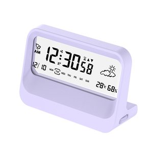 Zhongnaier Venda Quente <span class=keywords><strong>LCD</strong></span> Despertador Digital Alta Qualidade Personalizado Multifuncional Home Office Desk Relógio Temperatura <span class=keywords><strong>Display</strong></span> - Product Image 4
