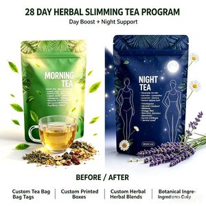 Thé Minceur aux Fruits Herbal Fit pour l'Abdomen, Brûle les Graisses, Perte de Poids, Pack Cadeau Beauté Catherine Faible en Glucides 28 Jours - Product Image 1