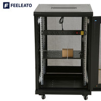 Baie de serveur 19 pouces pour centre de données 42U 47U 22U OEM DIY en acier SPCC 600x1000 avec porte grillagée, armoire verticale, protection IP20