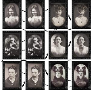 HLC personnalisé Halloween effrayant enfants femmes 3D image en mouvement accessoires d'horreur pour la maison décorations fête nouveautés pour château maison - Product Image 3